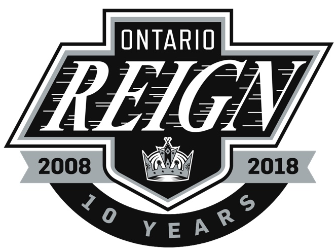 Ontario Reign 2018 Anniversary Logo iron on transfers for clothing